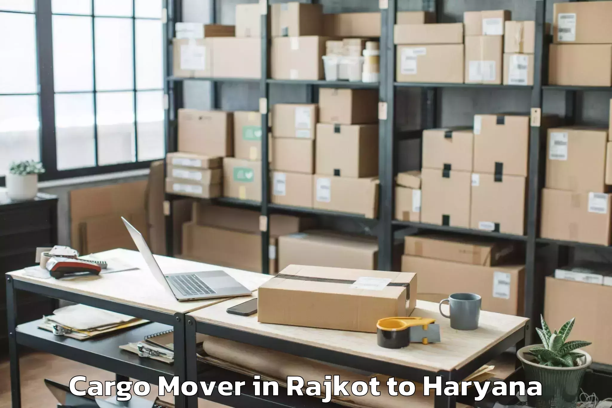 Professional Rajkot to Shahbad Cargo Mover